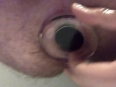 Big Glass Butt Plug Anal Gaping with a Twink8888