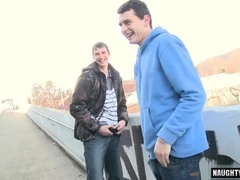 Steaming Dad Fuck-A-Thon In Public With Facial Cumshot