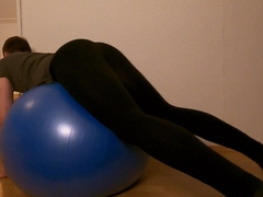 Juggling on a Ball an taking my clothes off