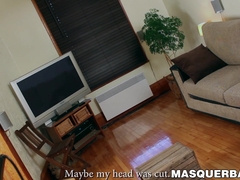 Alpha male Brad shows off his massive cock during jerk off