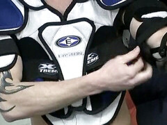 Jock, dark haired, first-timer