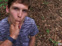 Czech twink gets ass-fucked in an outdoor POV video