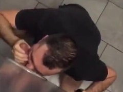 Glory Hole Hunk Blowjob