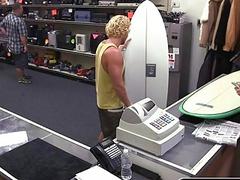 Giving up his ass is the only way this surfer boy will get more money