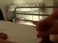 Hostel jacking next to resting backpacker
