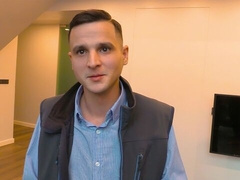 Clean-cut fella with a tight bum takes it in POV