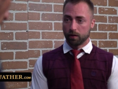 Young Boy Gets Spanked & Drilled With Glass Dildo By The Father