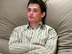 Hot amateur jerks off his throbbing cock