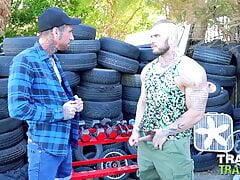 TRAILERTRASHBOYS Ryan Sebastian Barebacks With Davin Strong