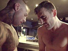 Allen King's 4-guy gangbang -Dylan James, Max Arion, Jeffrey