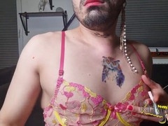Femboy with ripe armpits gets down and dirty