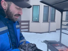 STEPPARENT CAUGHT - son-in-law and buddy kiss energetically and then poke juicily in the closet - 453