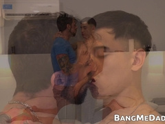 Big dicked Latino Joris barebacks skinny twink Jack and makes him cum