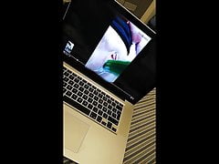 Big cum watching hot vids