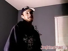 Handsome amateur jerking off his thick cock in kinky solo