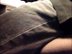 Str8 Coworker Cubicle Jerk Off & Cum 4