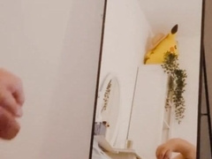 Joy In The Mirror with High-Heeled Slippers and Faux-Cock