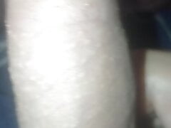 black plays with two toys and big cock