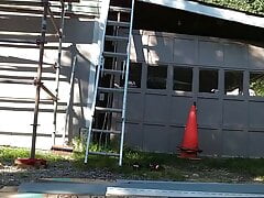 Lose pants on ladder