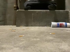 Room stairs downright bare and jism