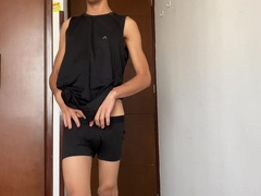 COLOMBIAN AND EMBARRASSED MAN HAS A EXCELLENT FULL SALUTE AND CAN'T HELP BUT GET HIS MILK