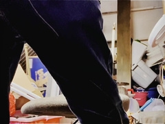 See his wood spunk all over a lollipop sander