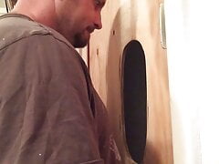 Studly bear gives hot gloryhole action.