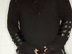 demon soaking himself in a fountain of piss