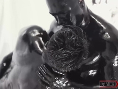 Pierced Yoshi Drinks Damian Dragon Pissed After Raw Fucked