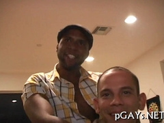 Two horny dudes get off on each other's inked-up bodies