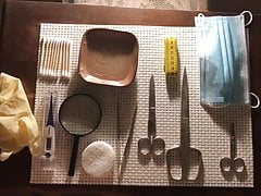 Gyno theatre- measuring n sample collection
