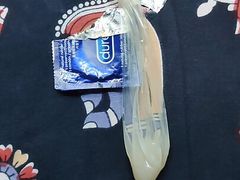 Asian black men morning hard cumshot with durex condom