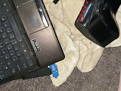 using a pleaser boot to make my cock hard