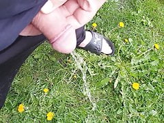 Me taking a piss outdoor