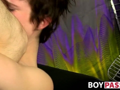 Twink Kyler Moss massaged before craving big cock pounding