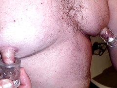 Big nipples pumping up my nipples