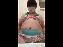 Chubby Femboy in cute Bikini