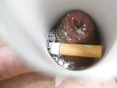 My micropenis is ashtray. Torture burn  CBT BDSM