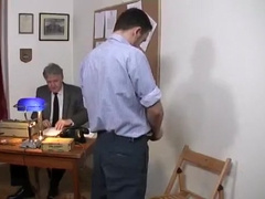 Exotic male in crazy uniform, fetish homosexual adult video