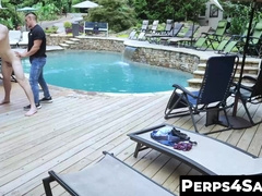 Perps4Sale.com - Aiden Asher and jock Jax Thirio having poolside barebacking