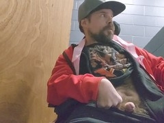 Kevy 69 has a wild public park jerk-off session