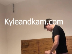 Brit nubile homosexual duo make love on couch with cum shot endings