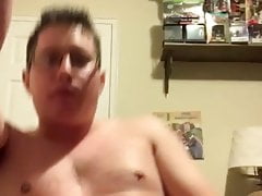 Another self fucking with big black dildo