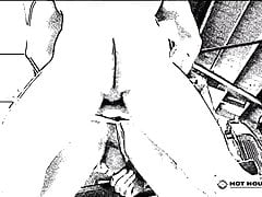 Black& White gay sex.