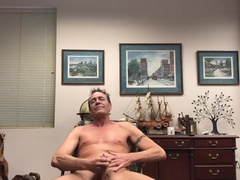 Cmnm - Got Naked And Jacked Off For A Clothed Guy To Watch. You Can Hear Him Talking Behind Camera