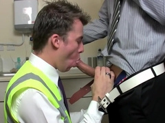 Office work leads to oral work with two moaning hotties