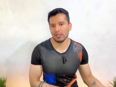 Bareback action at the gay barbershop with Oscarxgr taking it fast and hard