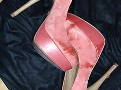 Cum on GF Suede Plateu High Heels (5. Shot)