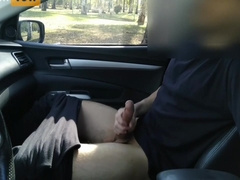 Public Masturbation: teen 18+ Mastutbation In The Car - Outdoor Public Parking Lot