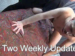 His eyes rolled back as my finger hammer his guts